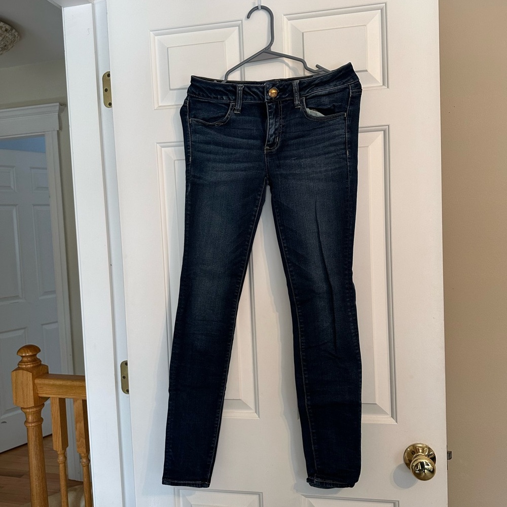 American Eagle Outfitters Dark Blue Skinny Jeans